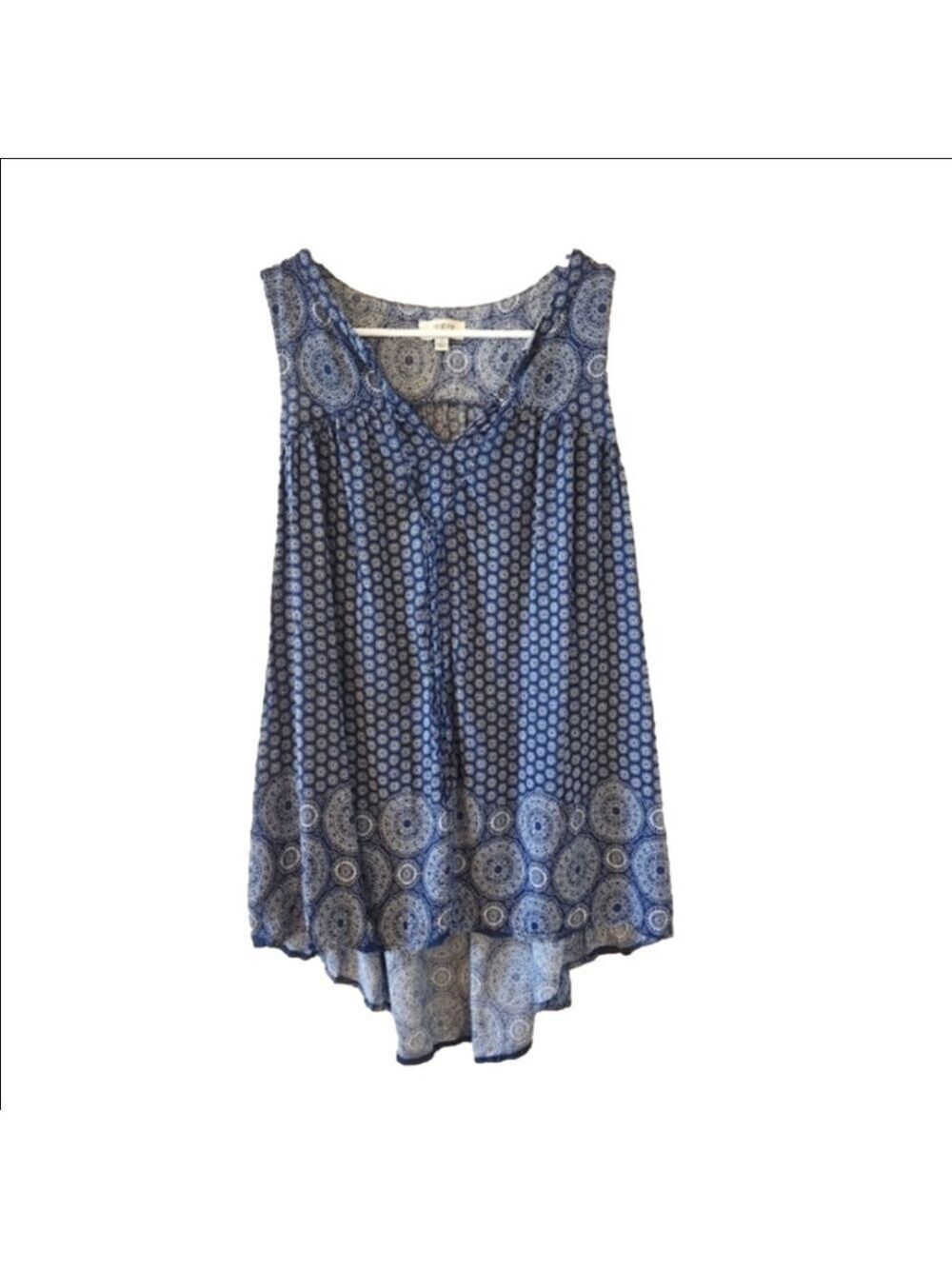 UMGEE SLEEVELESS TOP WITH TIE GATHERED BACK - EUC - SIZE S